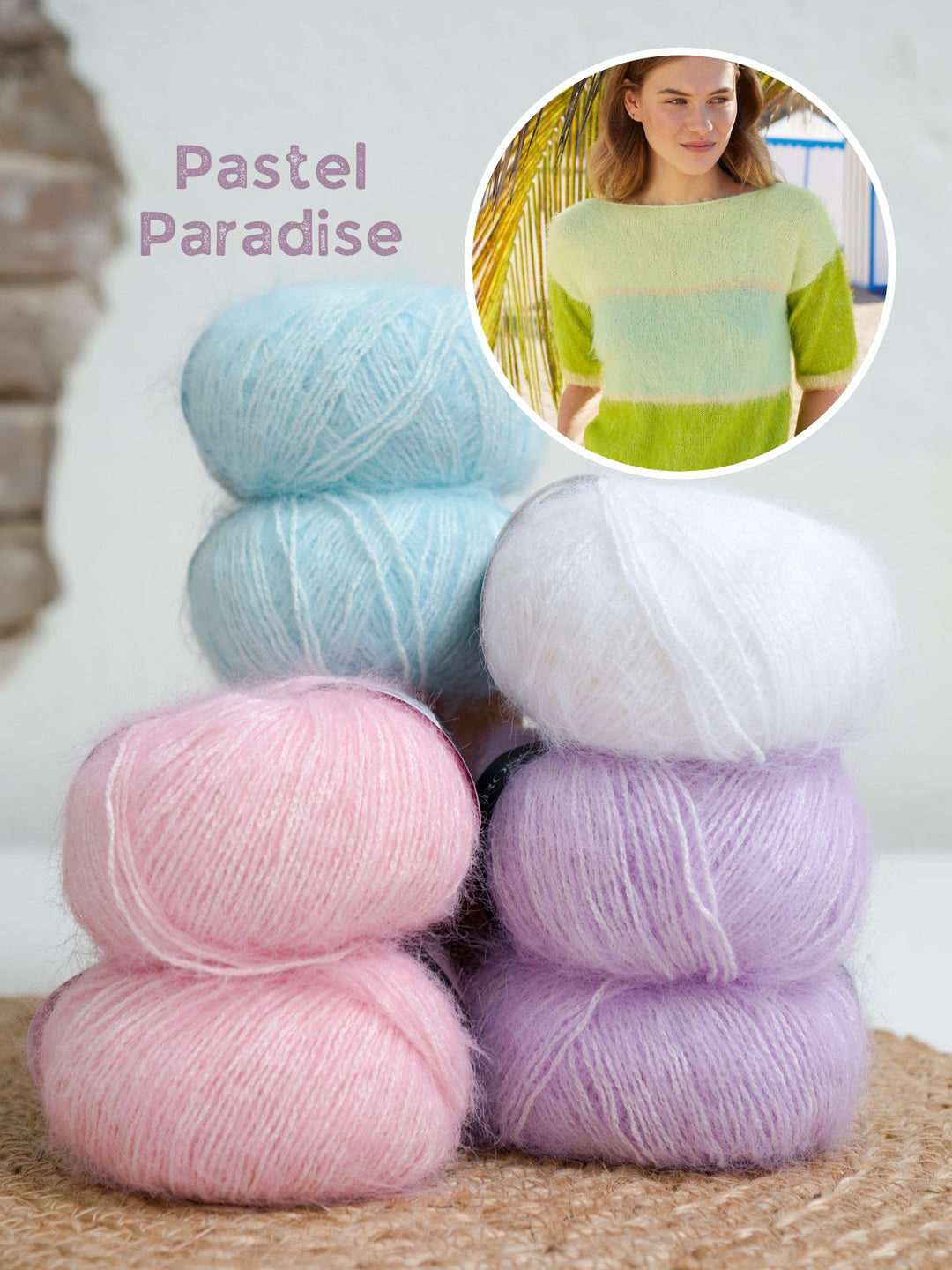 Strickpaket Finito Colorblock-Shirt