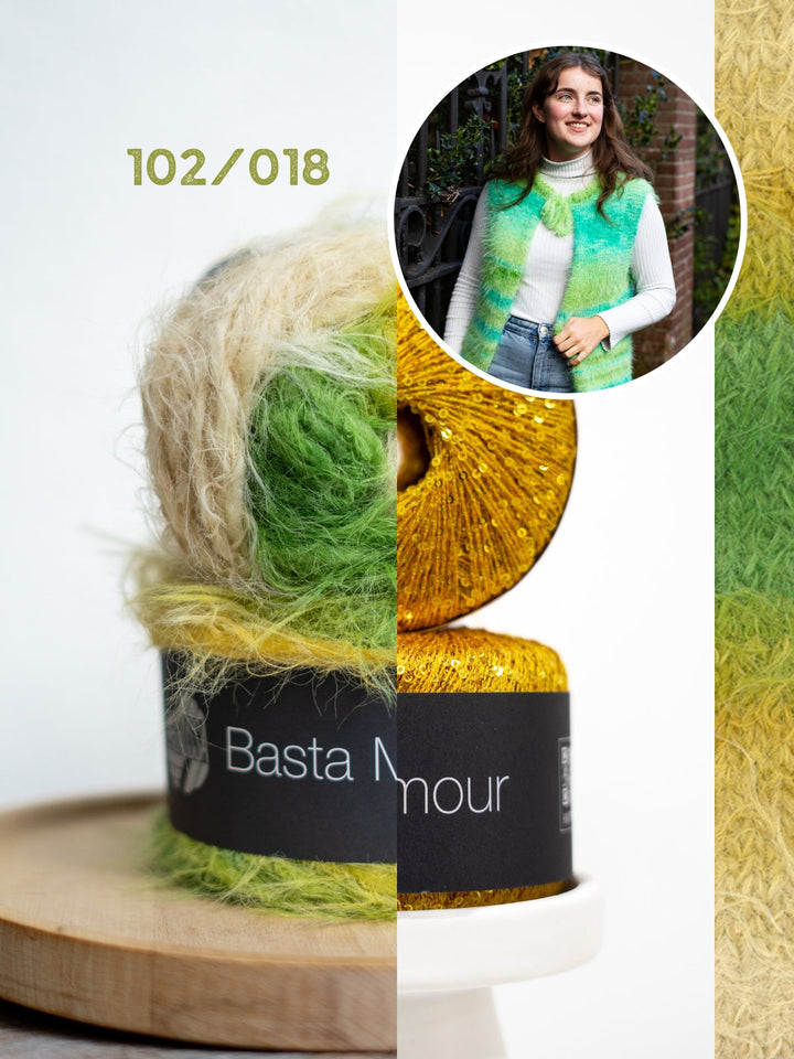 Strickpaket Mae Weste - Basta Mista Glamour - Tanja Steinbach