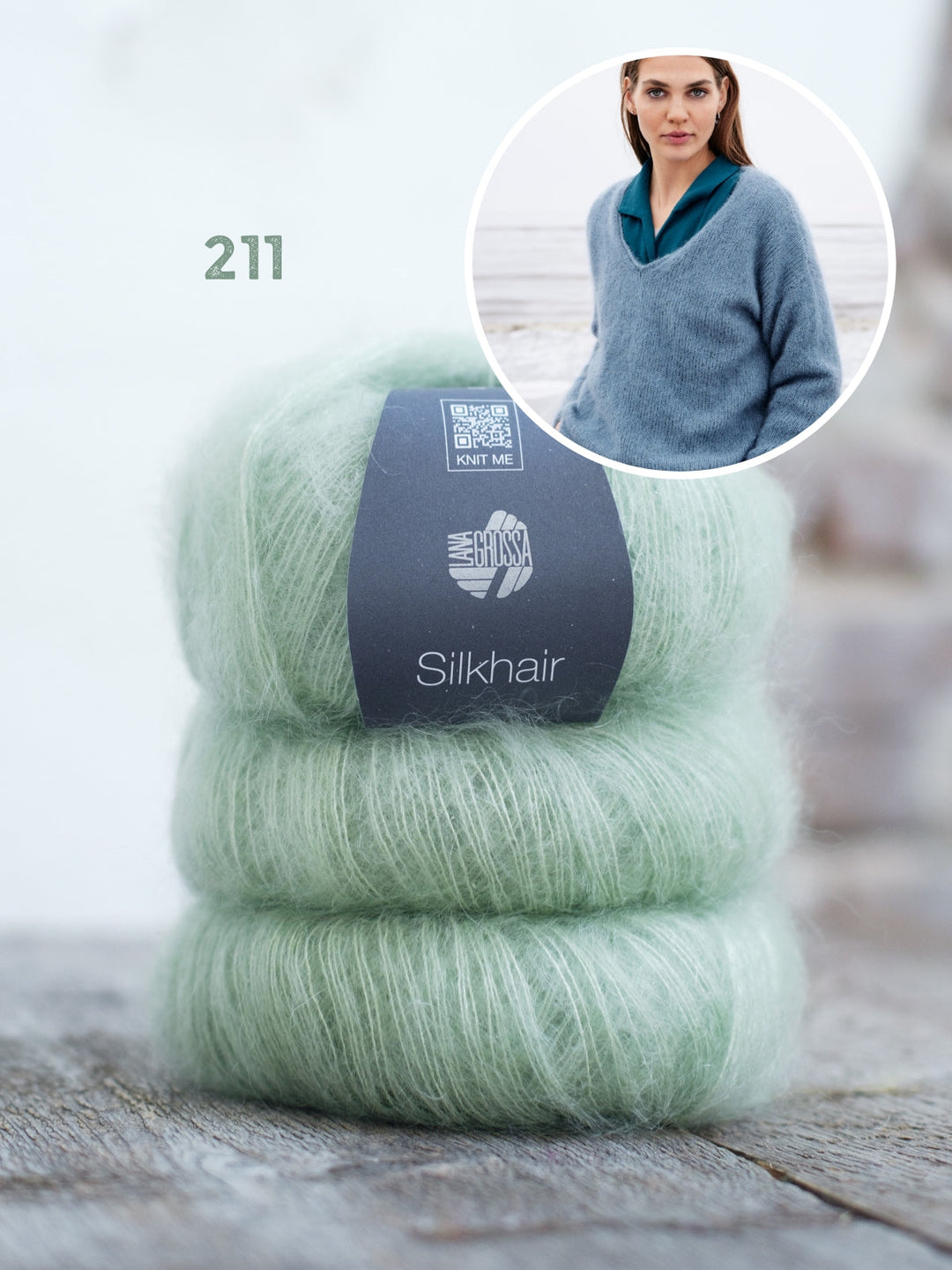Strickpaket Silkhair Pullover
