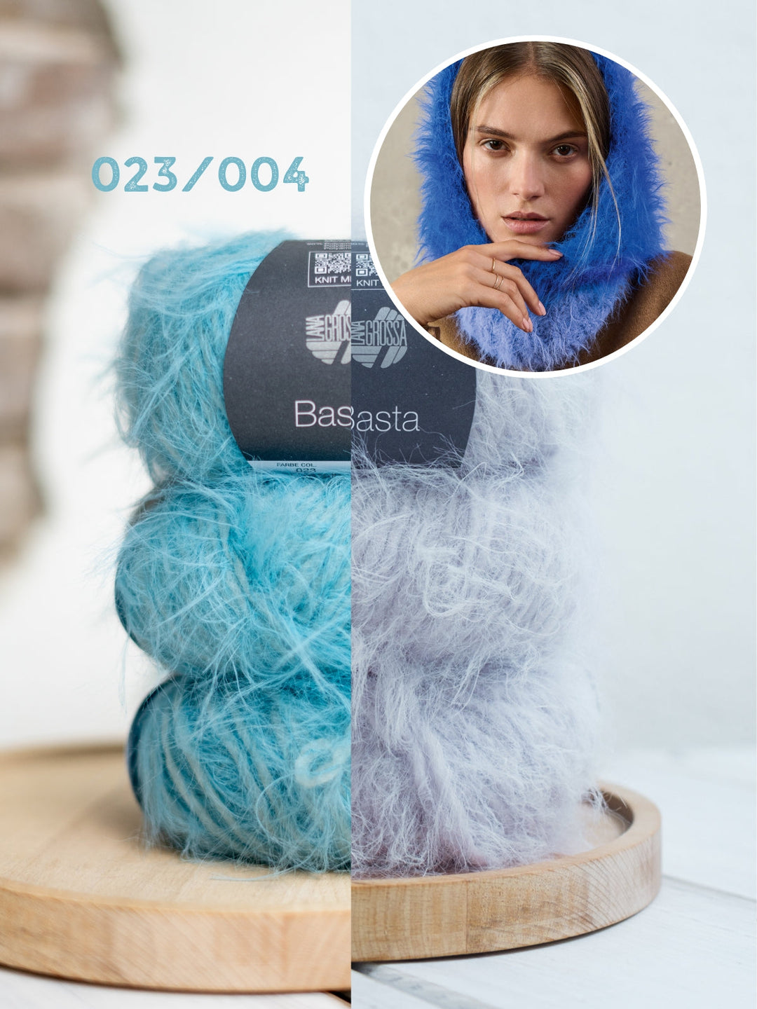 Strickpaket Basta Kapuzenloop