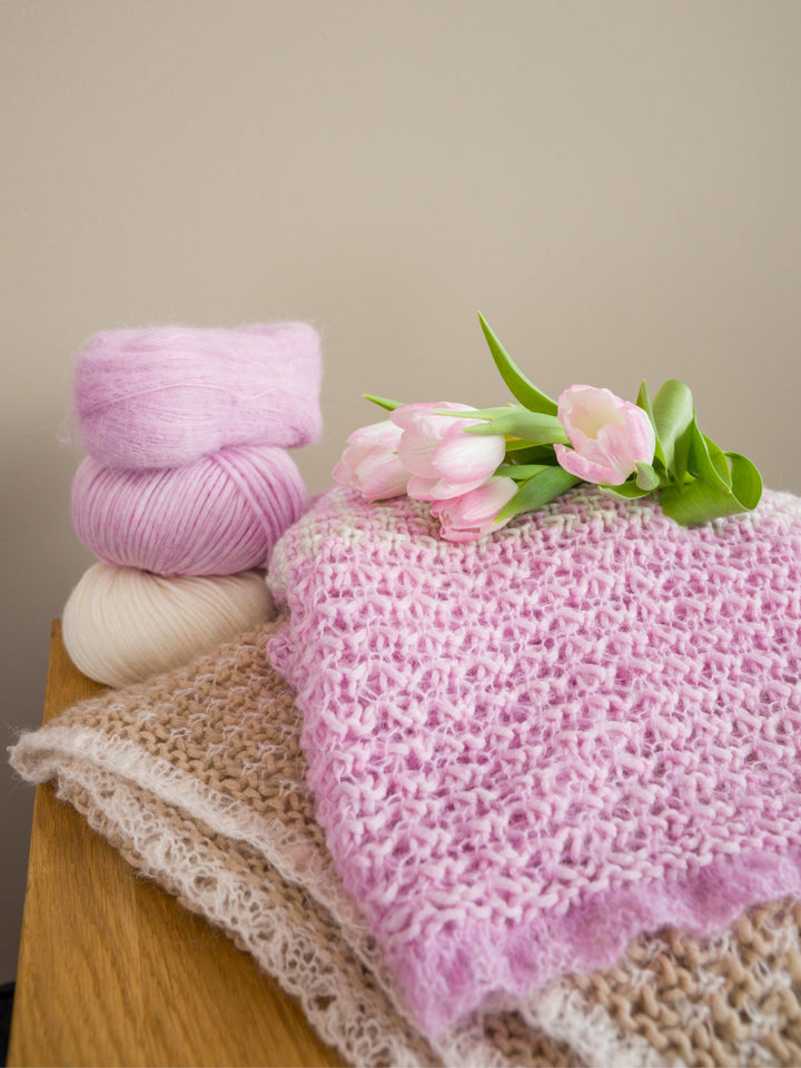 Strickpaket Tulipan Tuch - Tanja Steinbach - mit Originalanleitung