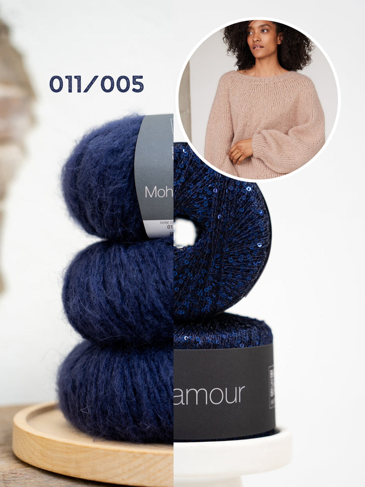 Strickpaket Mohair Di Gio Glamour Pullover