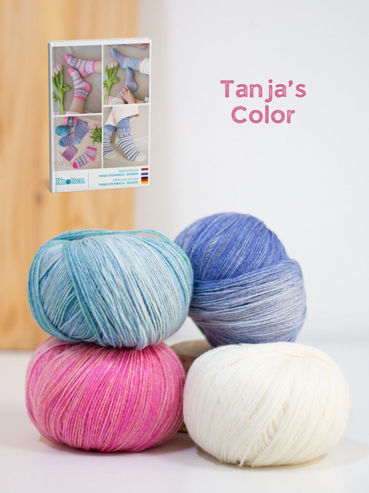 Strickpaket Frühlingssocken Woolycell - Tanja Steinbach