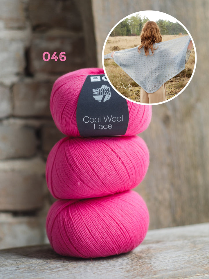 Strickpaket Cool Wool Lace Faroërtuch
