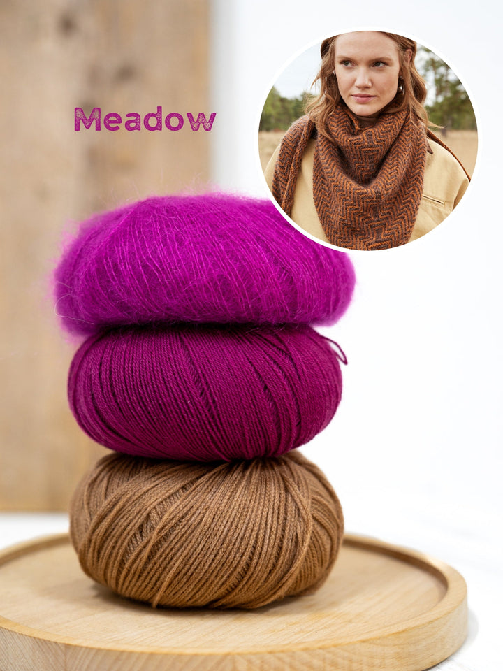 Strickpaket Cashmere 16 Fine Silkhair Cool Wool Lace Dreieckstuch