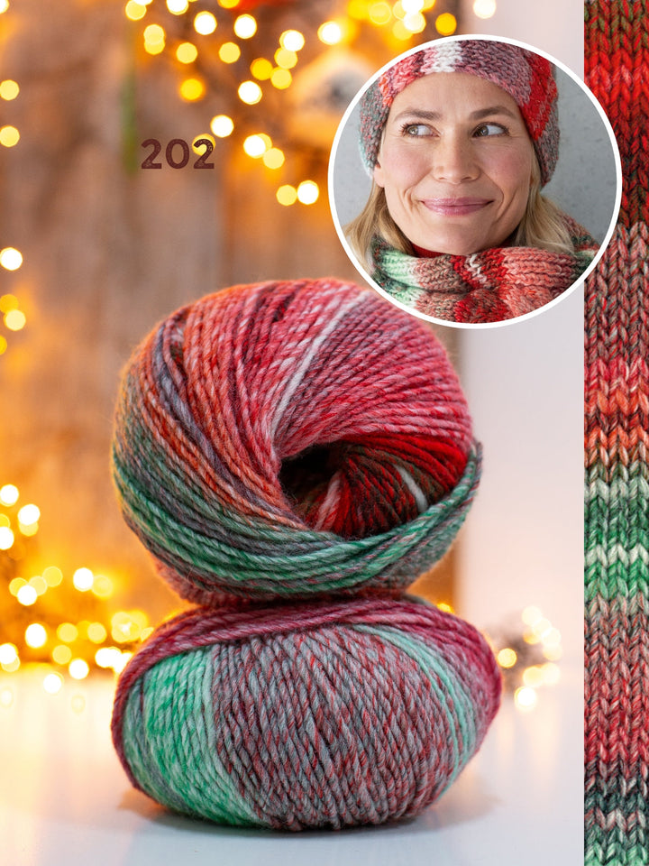 Strickpaket Christmas Edition Big Set – Mütze &amp; Loop