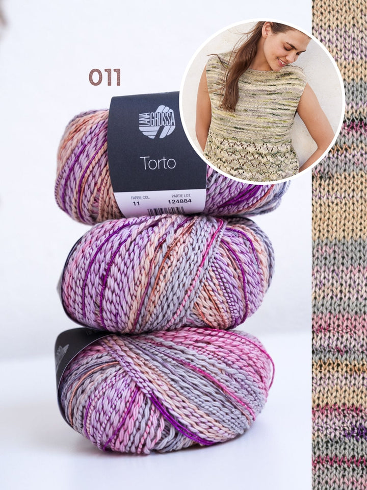 Strickpaket Torto Top mit Ajourmuster
