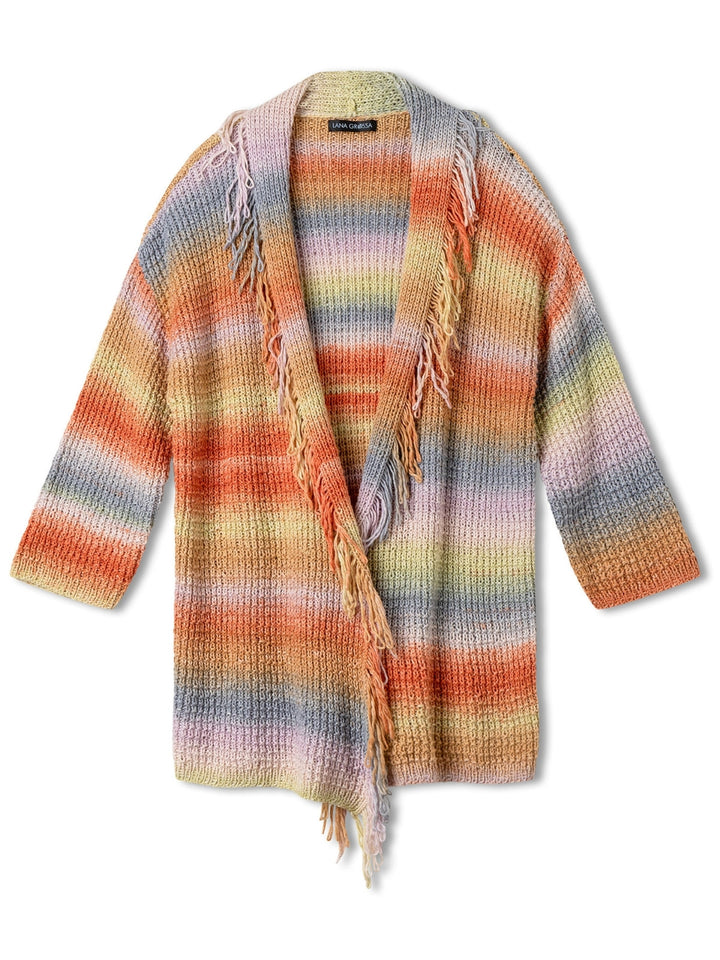 Strickpaket Cotonella Jacke mit Fransen