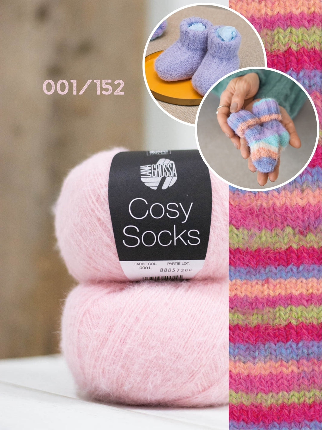 Strickpaket Cosy Socks Set Babysocken/Schuhe