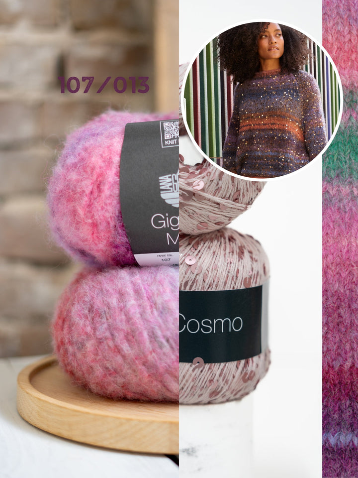 Strickpaket Gigante Multi Cosmo Oversized Pullover