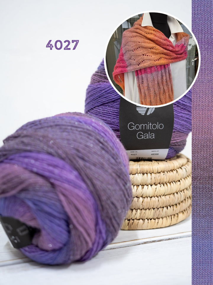 Strickpaket Lizas Schal Wintermorgen