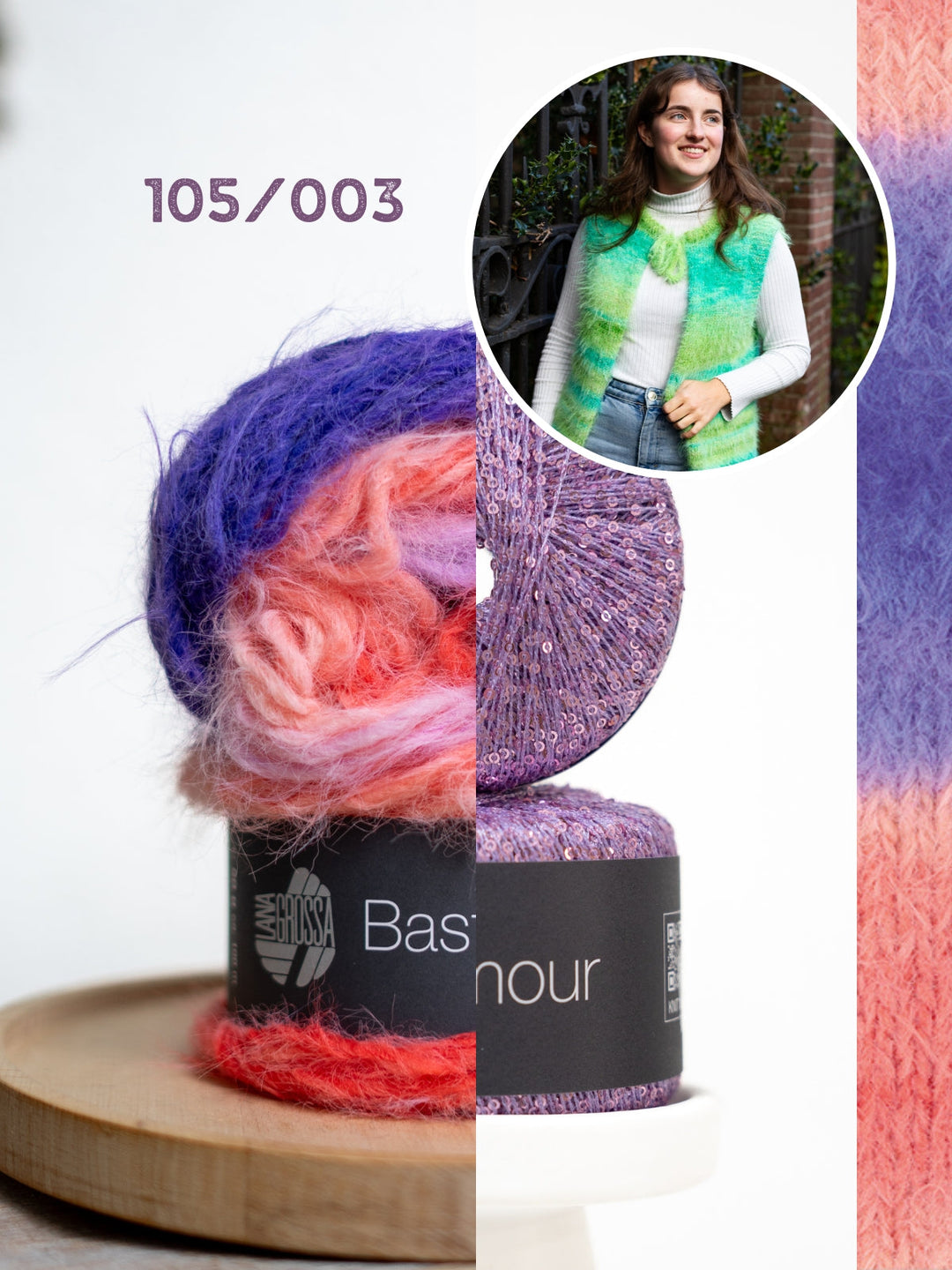 Strickpaket Mae Weste - Basta Mista Glamour - Tanja Steinbach
