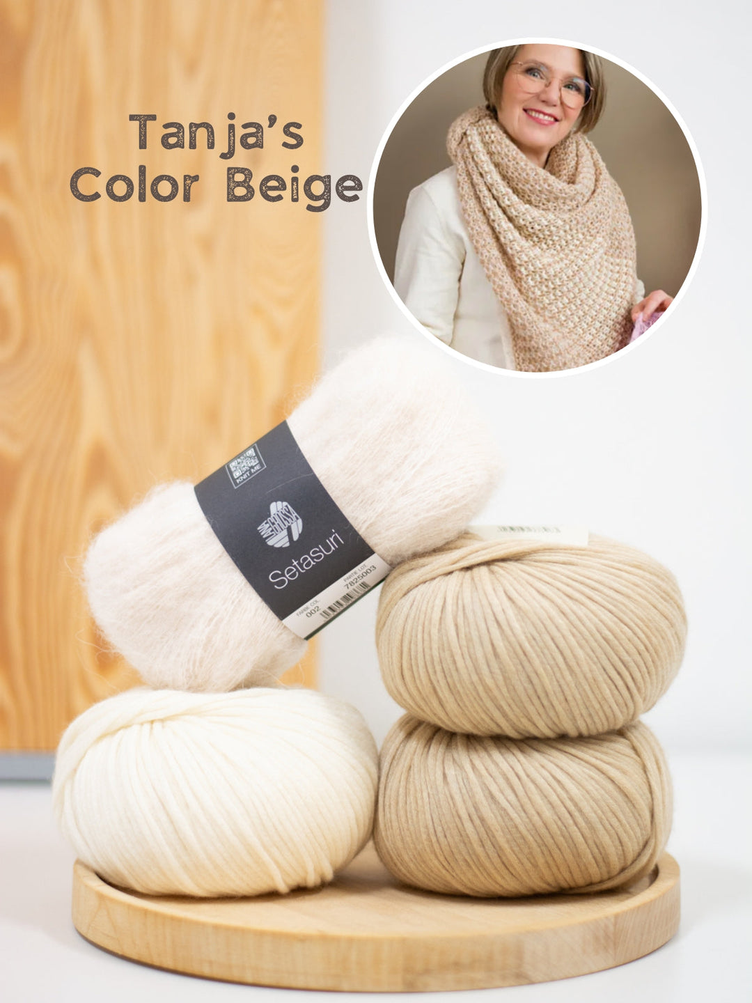Strickpaket Tulipan Tuch - Tanja Steinbach - mit Originalanleitung