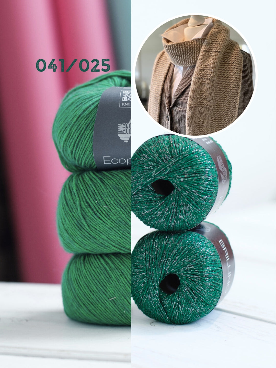 Strickpaket Lizas Schal Tiny Trees