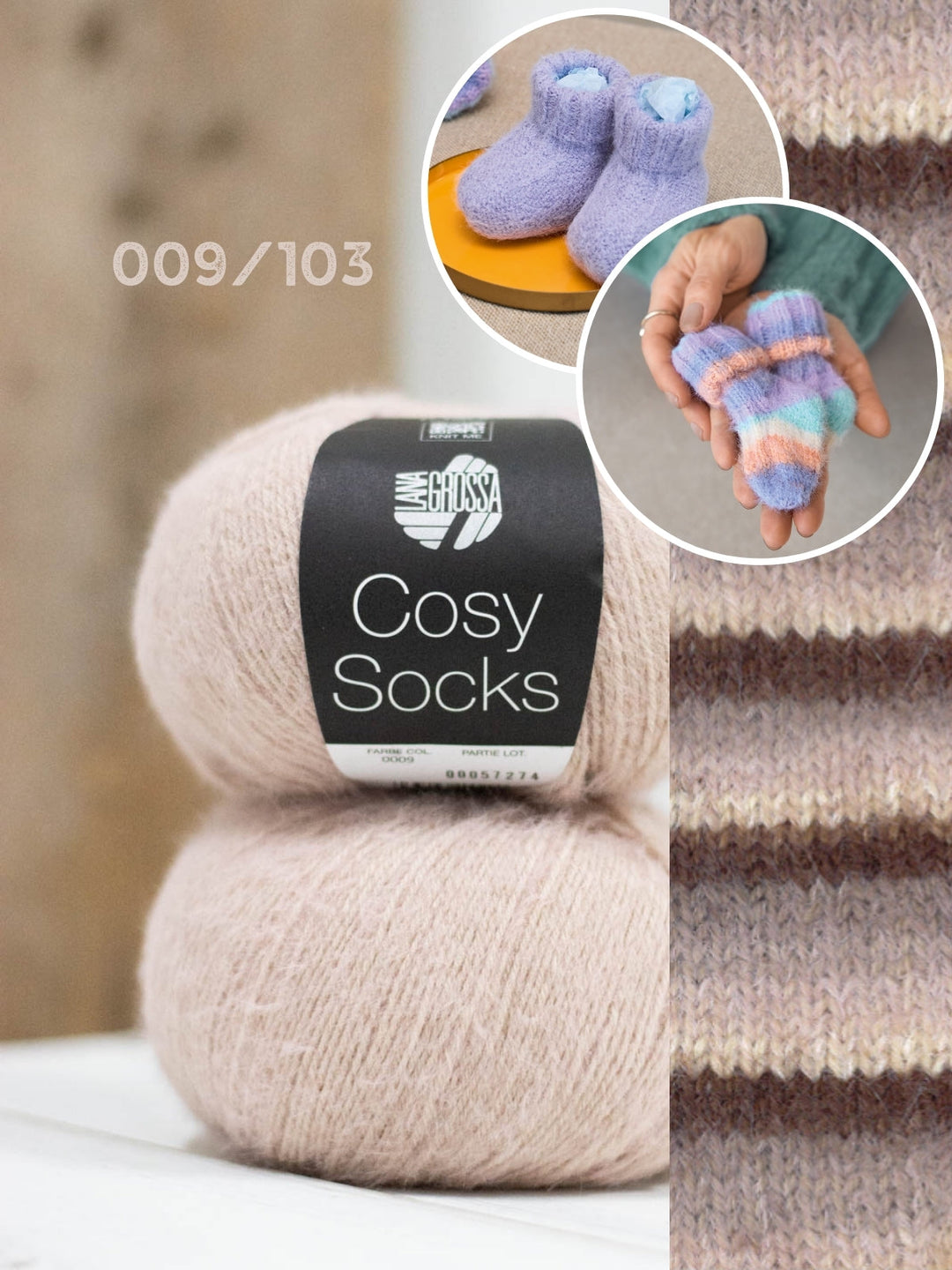 Strickpaket Cosy Socks Set Babysocken/Schuhe