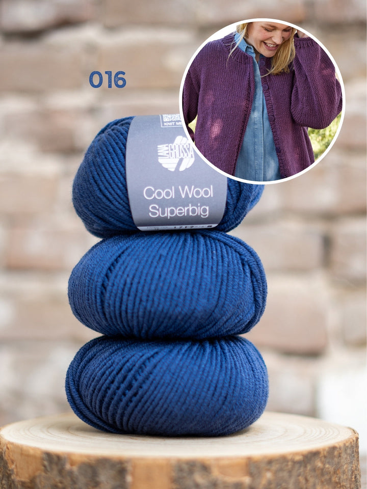 Strickpaket Cool Wool Superbig Top-down Oversized Jacke