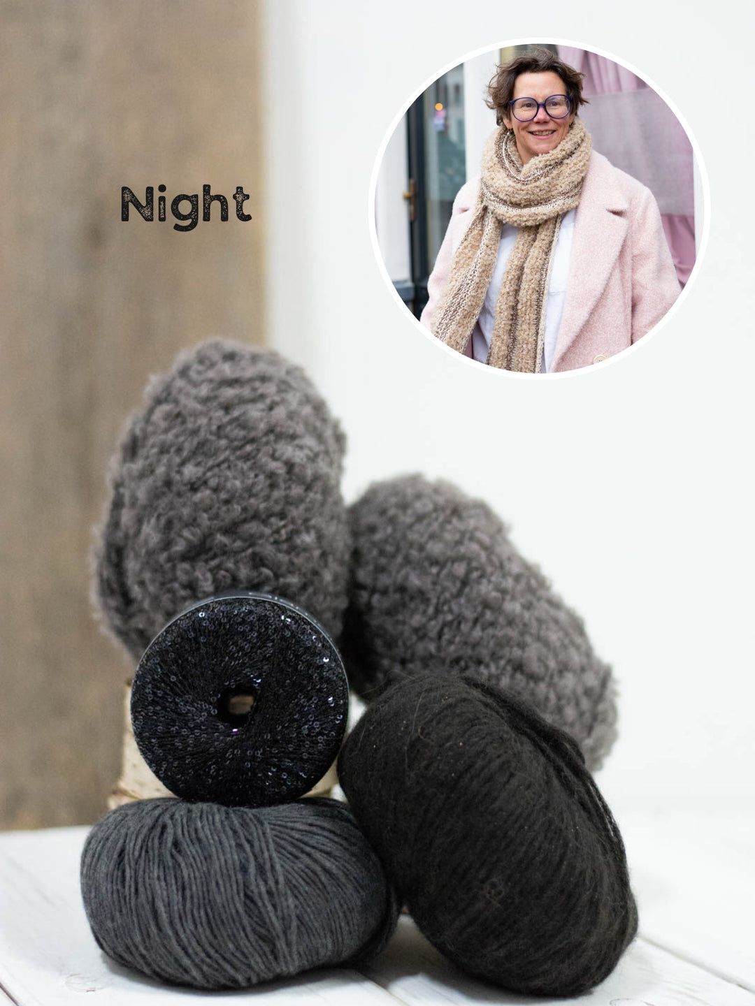 Strickpaket Sparkling Stripes Schal