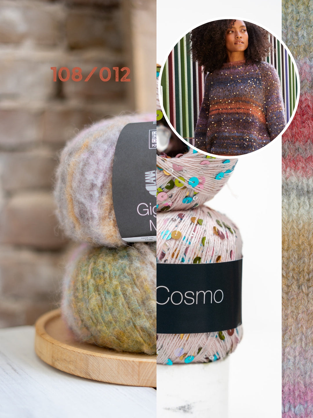 Strickpaket Gigante Multi Cosmo Oversized Pullover