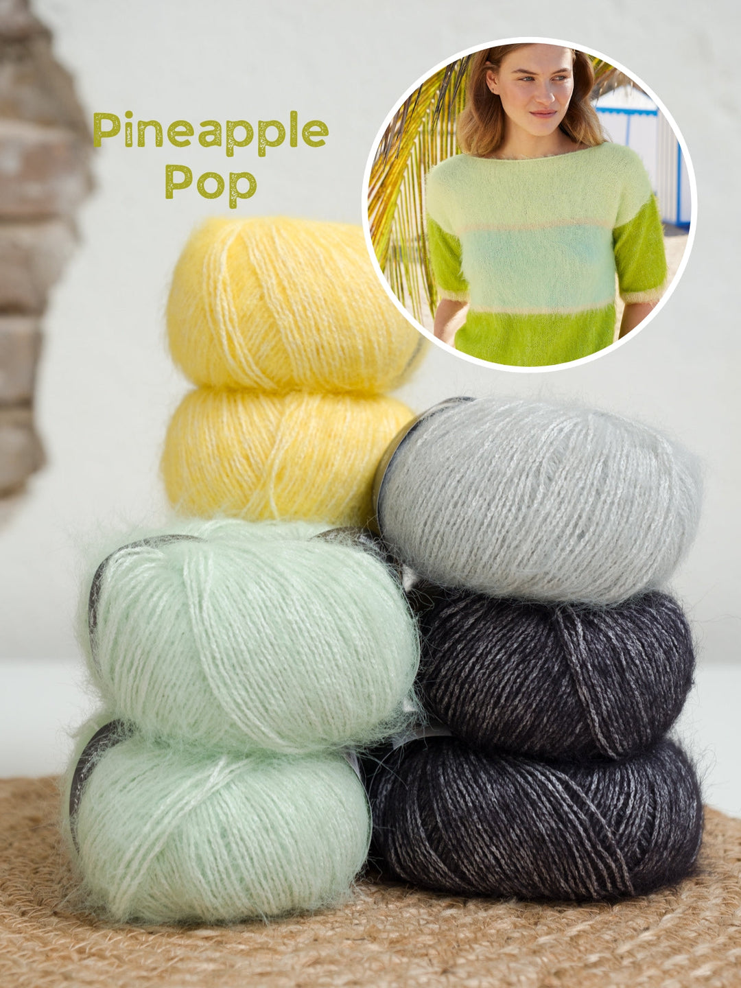 Strickpaket Finito Colorblock-Shirt
