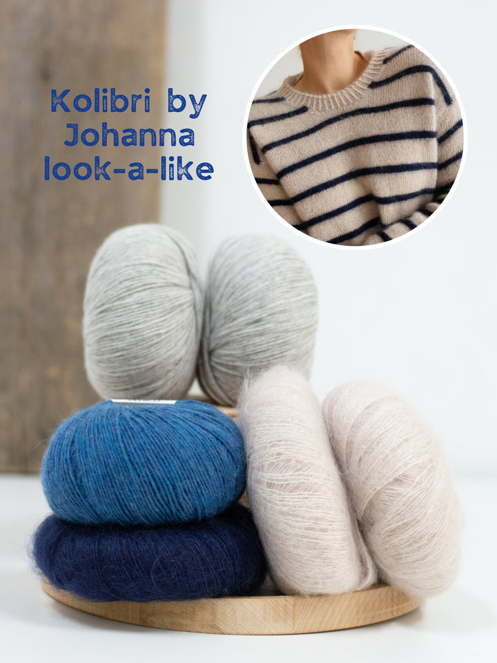 Strickpaket Bridget Sweater - Kolibri by Johanna