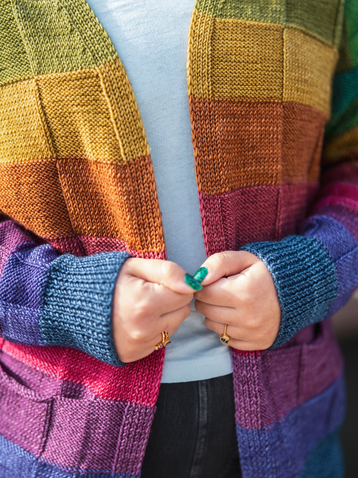 Strickpaket Cool Wool Vintage Streifenjacke