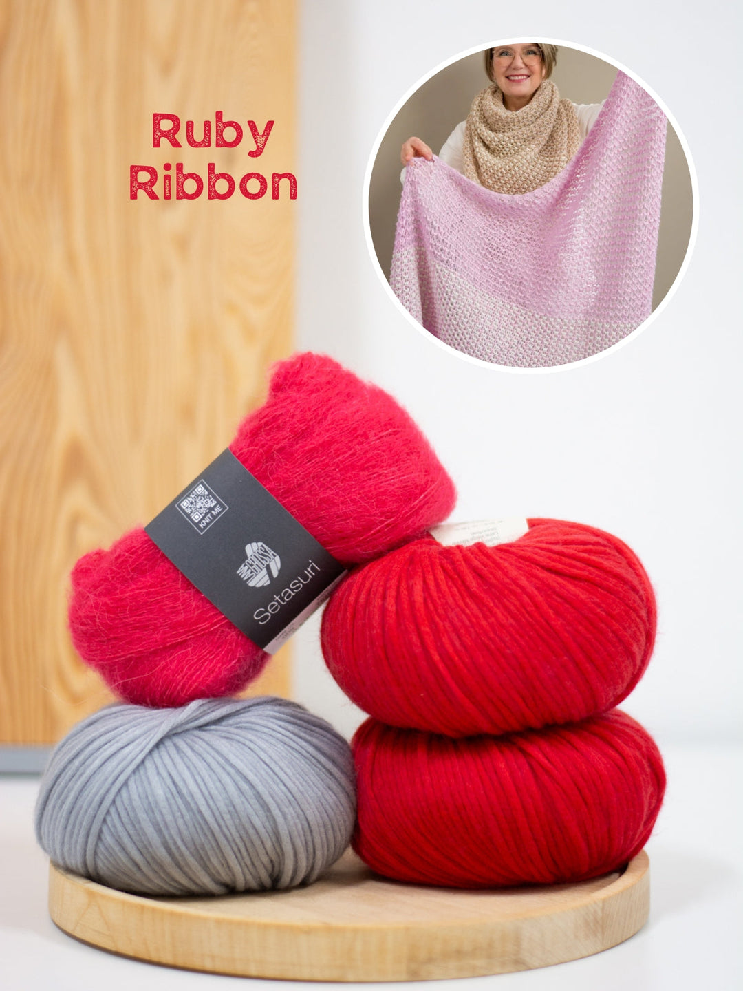 Strickpaket Tulipan Tuch - Tanja Steinbach - mit Originalanleitung