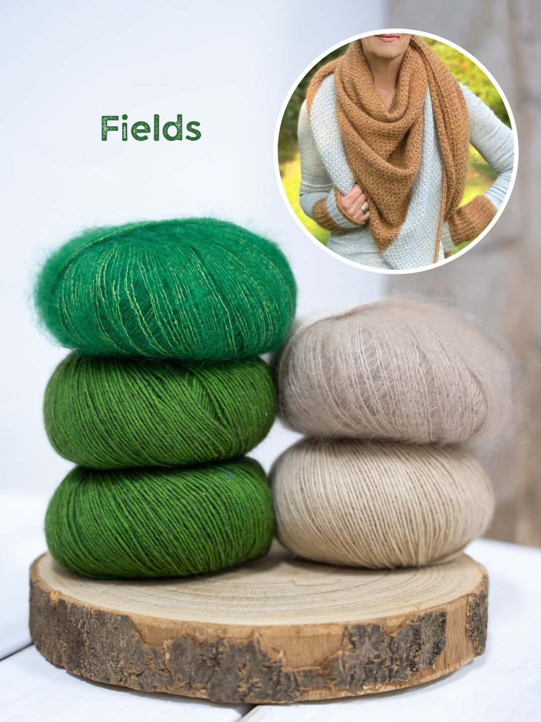 Strickpaket Lizas Tuch Salted Caramel
