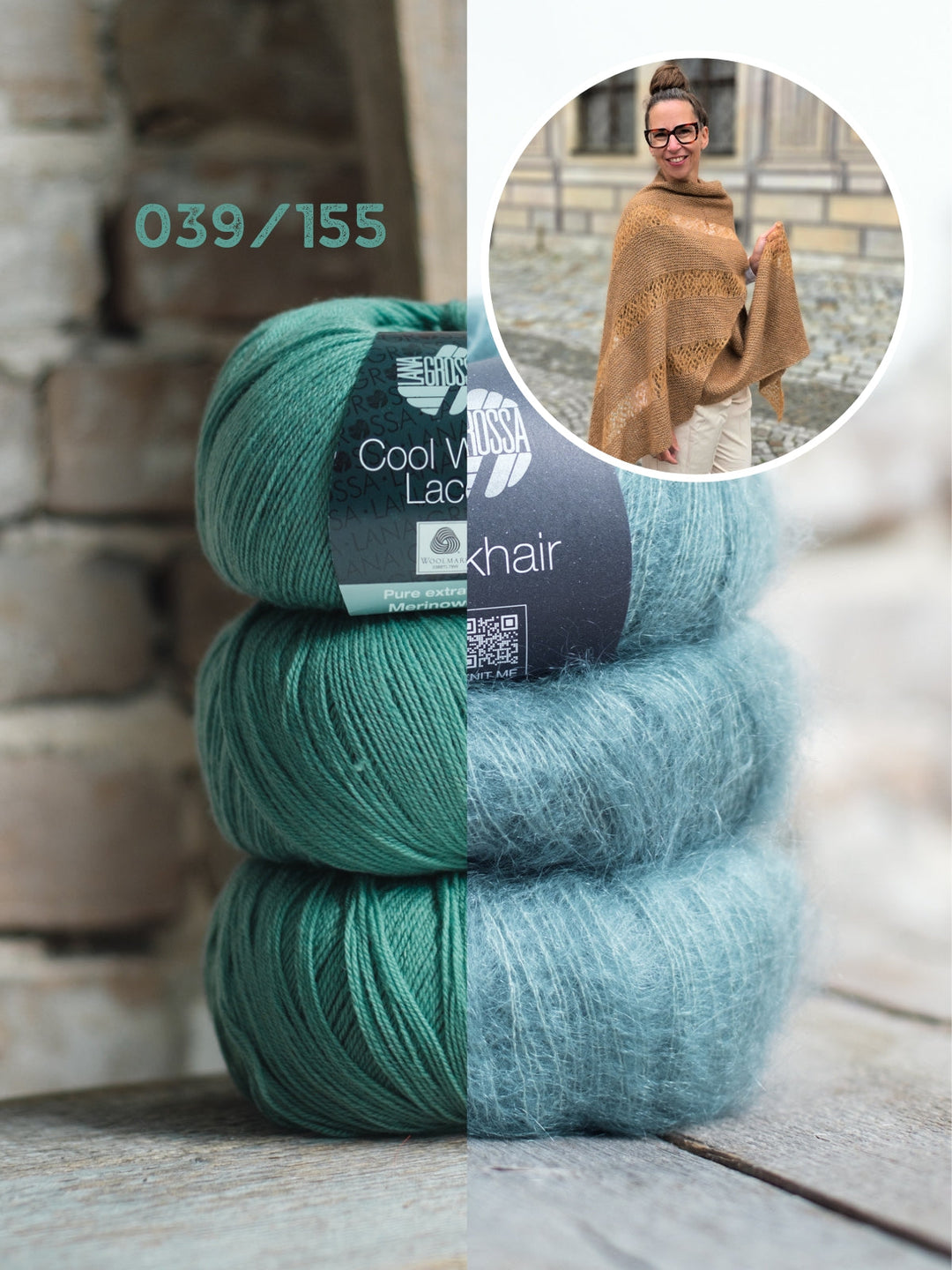 Strickpaket sjaal Elua - Joél Joél