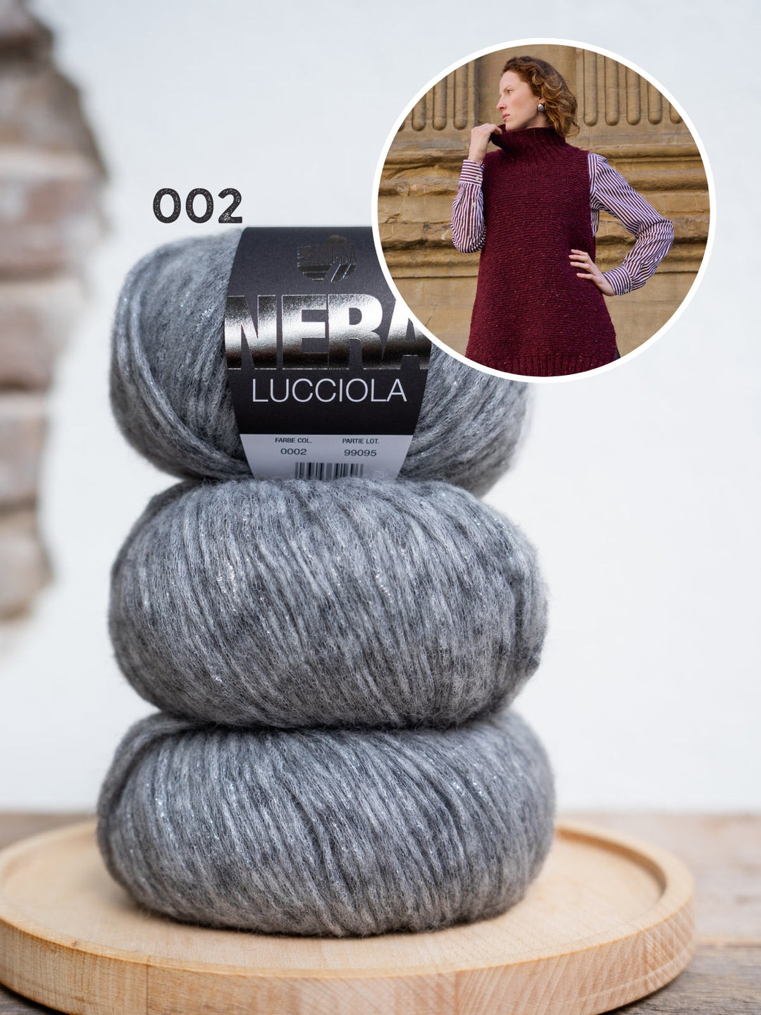 Strickpaket Lucciola langer Pullunder