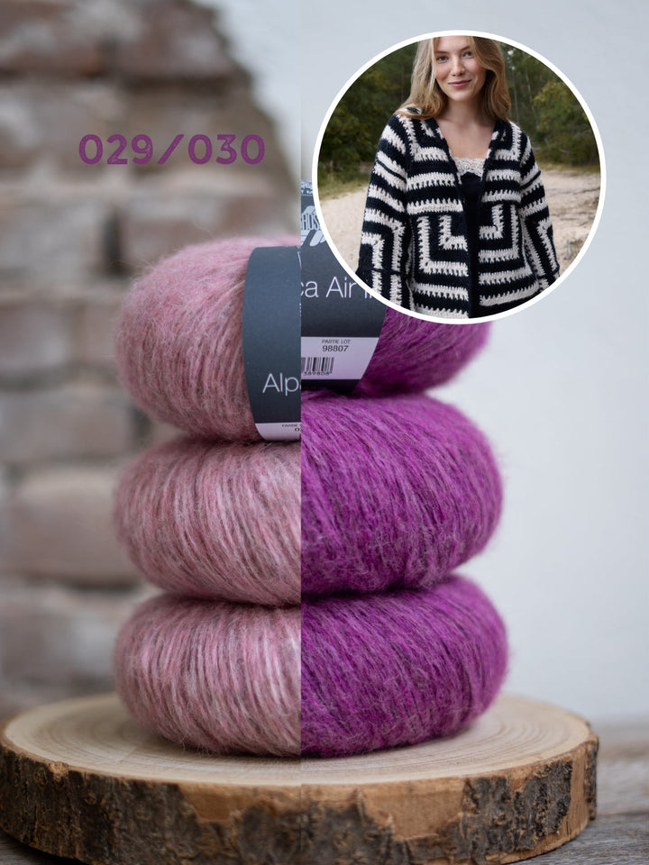 Häkelpaket Alpaca Air  II Granny Jacke