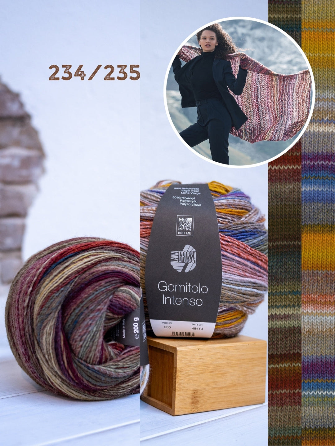 Strickpaket Gomitolo Intenso Tuch