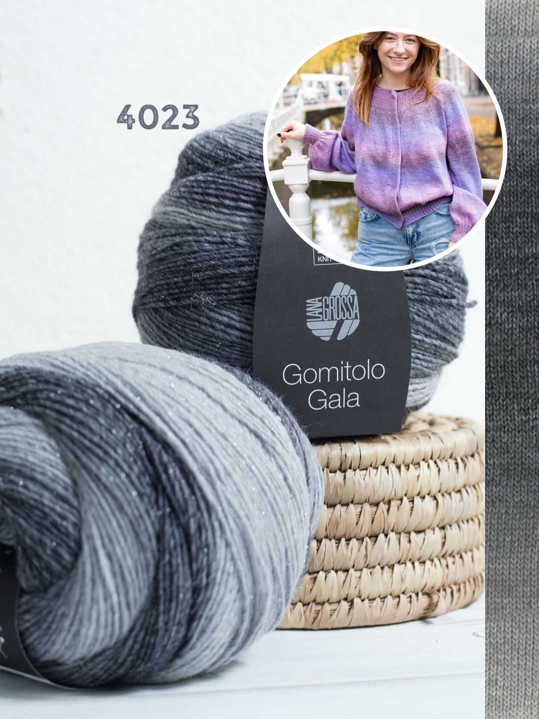 Strickpaket Gomitolo Gala Top-down Jacke