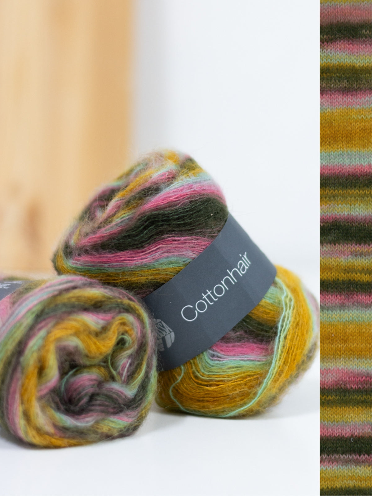 Cottonhair 109 Altrosa/Goldbraun/Minttürkis/Graubraun/Dunkelgrün