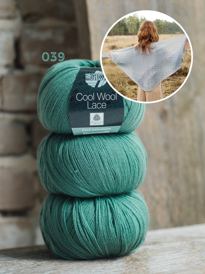 Strickpaket Cool Wool Lace Faroërtuch