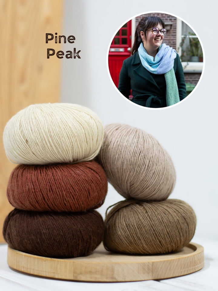 Strickpaket Ecopuno Streifenschal