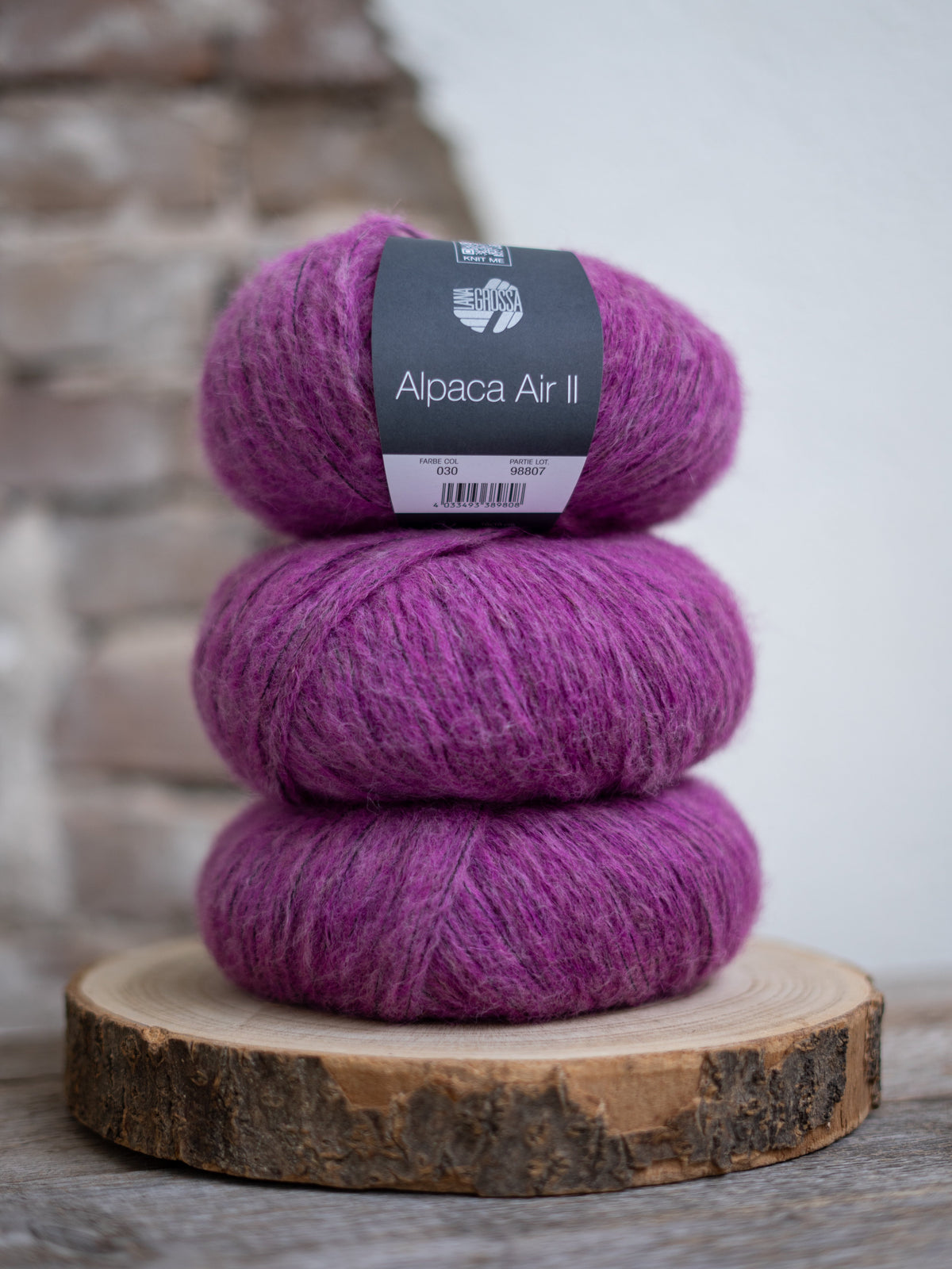 Alpaca Air II 030 Dunkelfuchsia