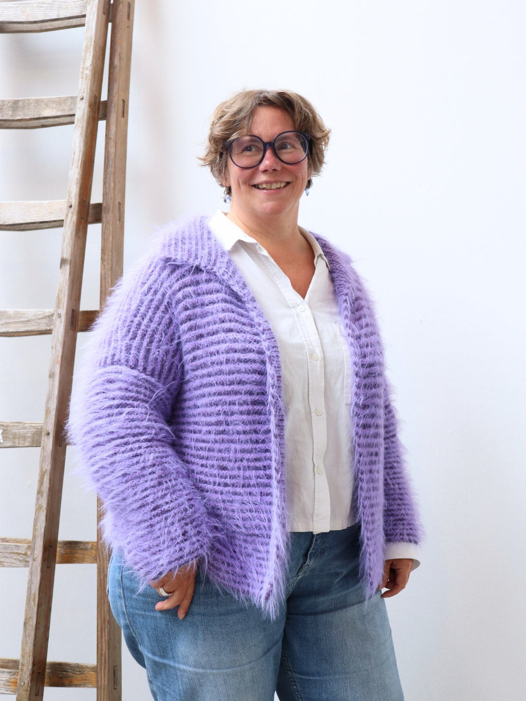 Strickpaket Basta Cool Merino gestreifte Jacke