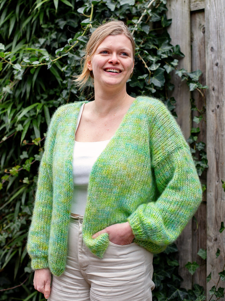 Strickpaket Bernadette Jacke - Silkhair Hand-Dyed