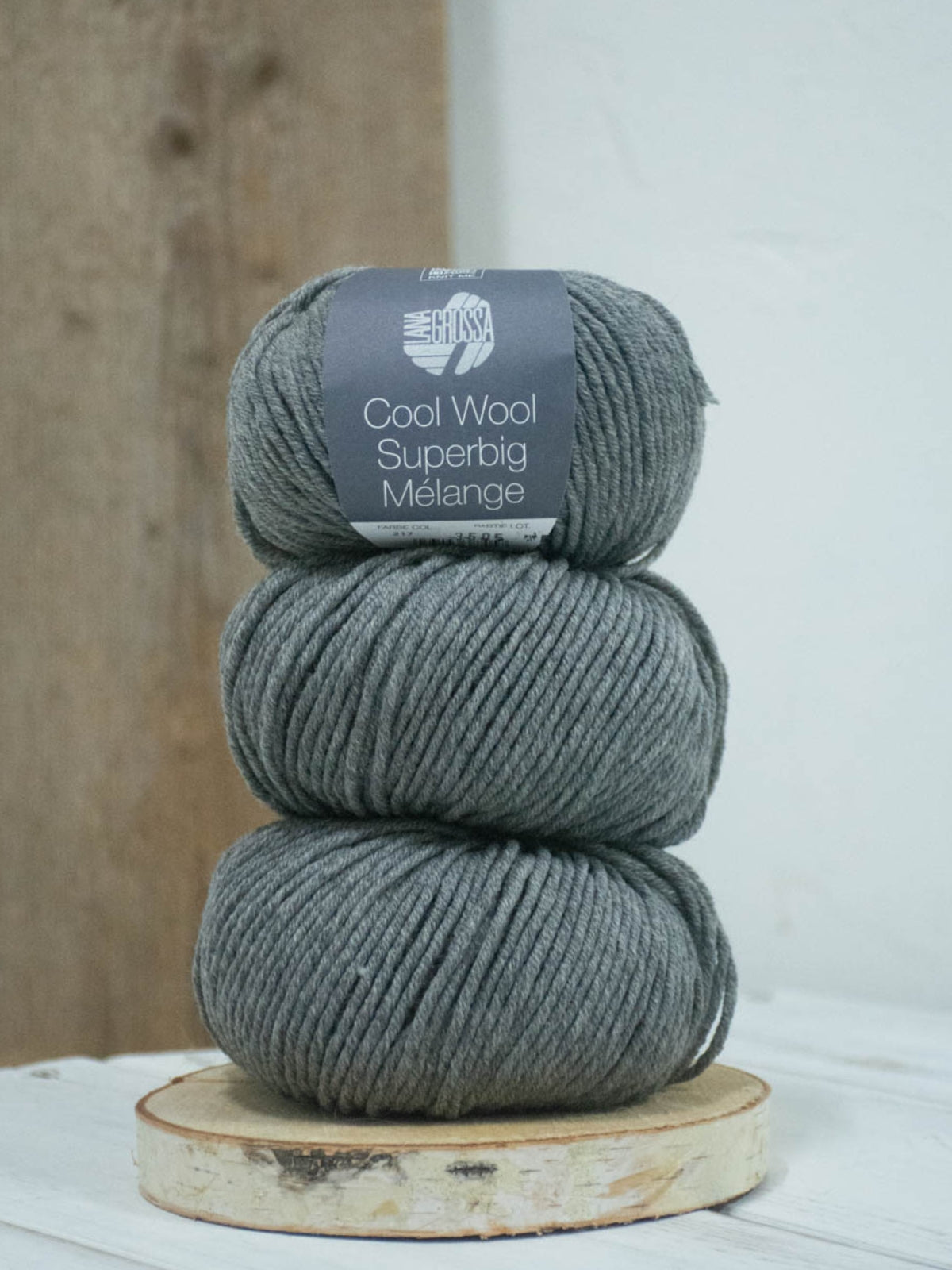 Cool Wool Superbig Mélange 217 Grau meliert