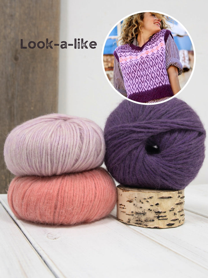 Strickpaket Brigitte No. 2 Pullunder mit Norwegermuster