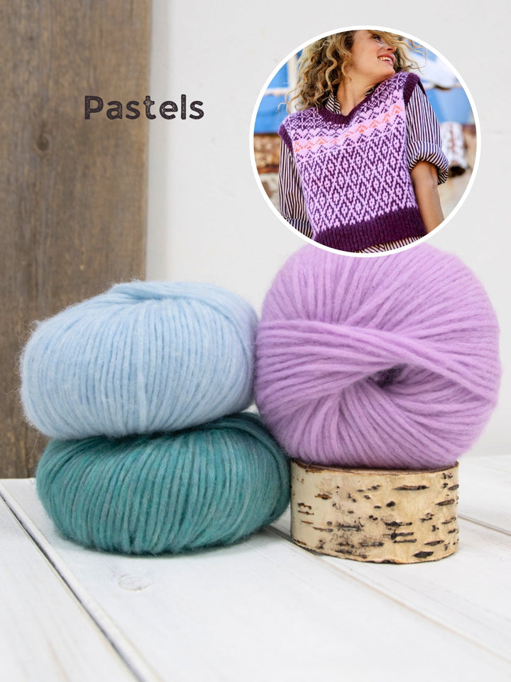 Strickpaket Brigitte No. 2 Pullunder mit Norwegermuster