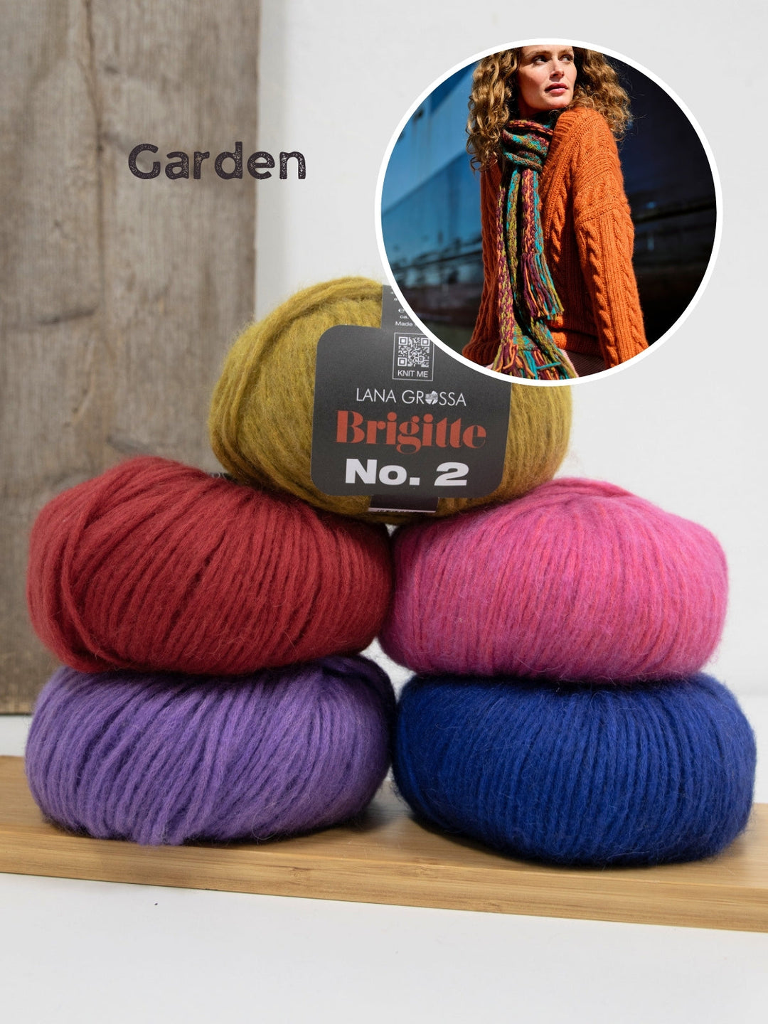 Strickpaket Brigitte No. 2 Schal mit Norwegermuster