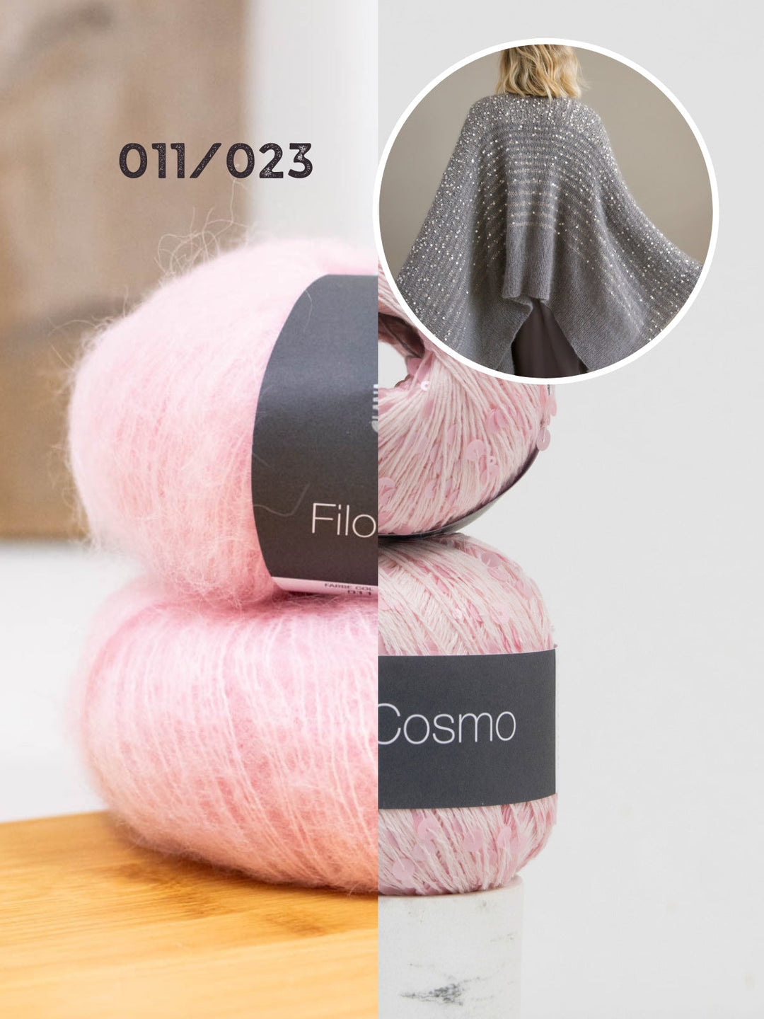 Strickpaket Ecopuno Sfumato Cosmo Pullover