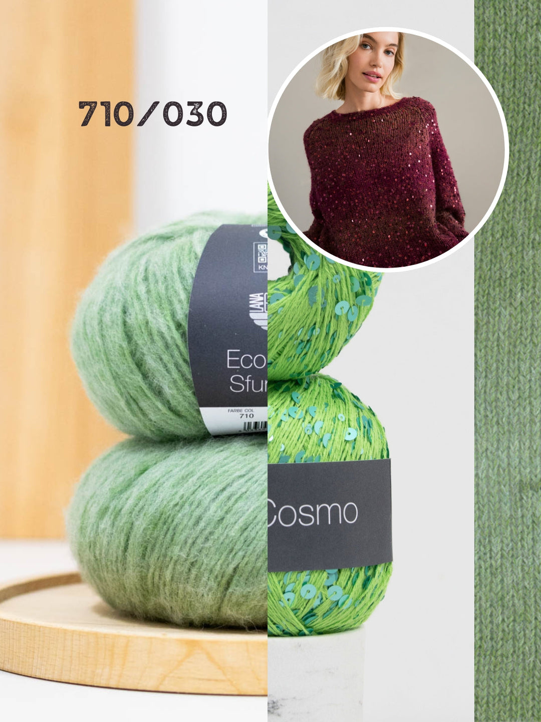 Strickpaket Ecopuno Sfumato Cosmo Pullover