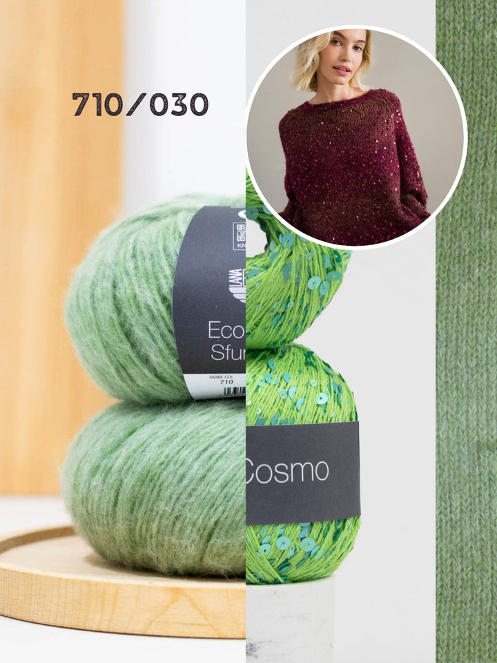Strickpaket Ecopuno Sfumato Cosmo Pullover