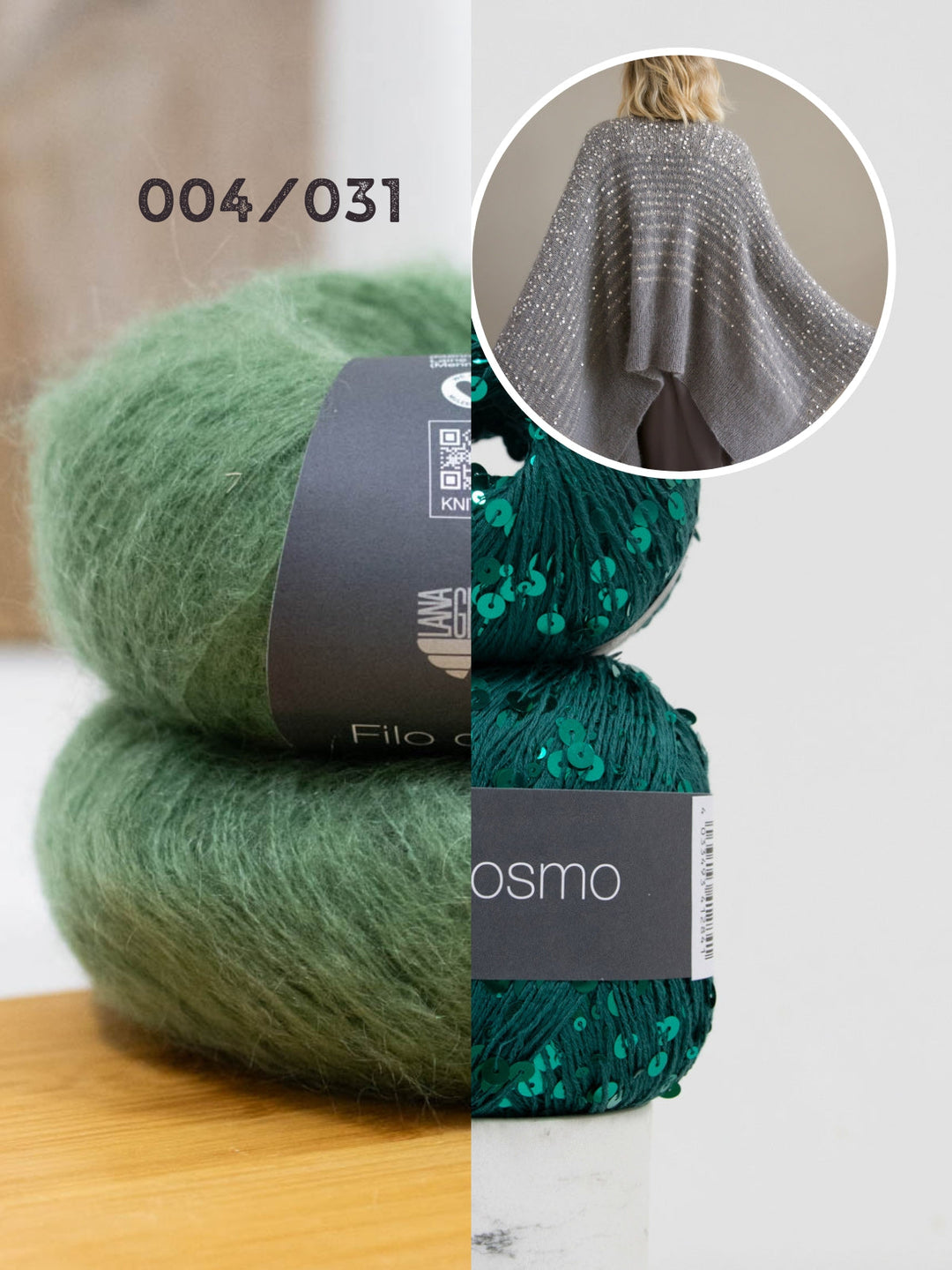 Strickpaket Filo Di Gio Cosmo Poncho