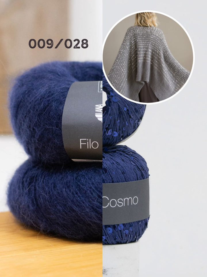 Strickpaket Filo Di Gio Cosmo Poncho