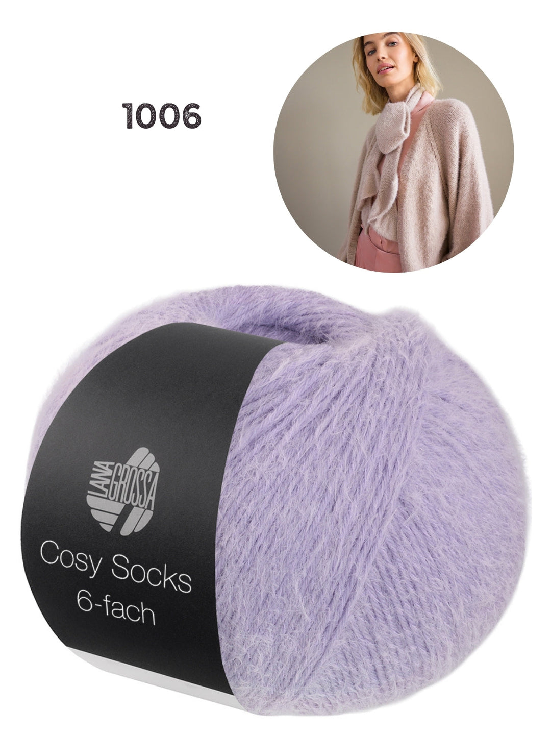 Breipakket Cosy Socks 6-fach vest kleur 1006