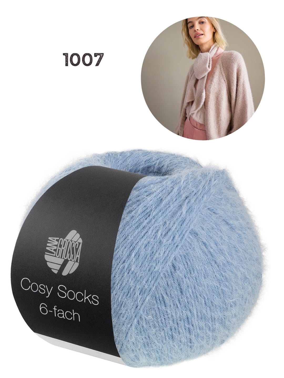 Breipakket Cosy Socks 6-fach vest kleur 1007