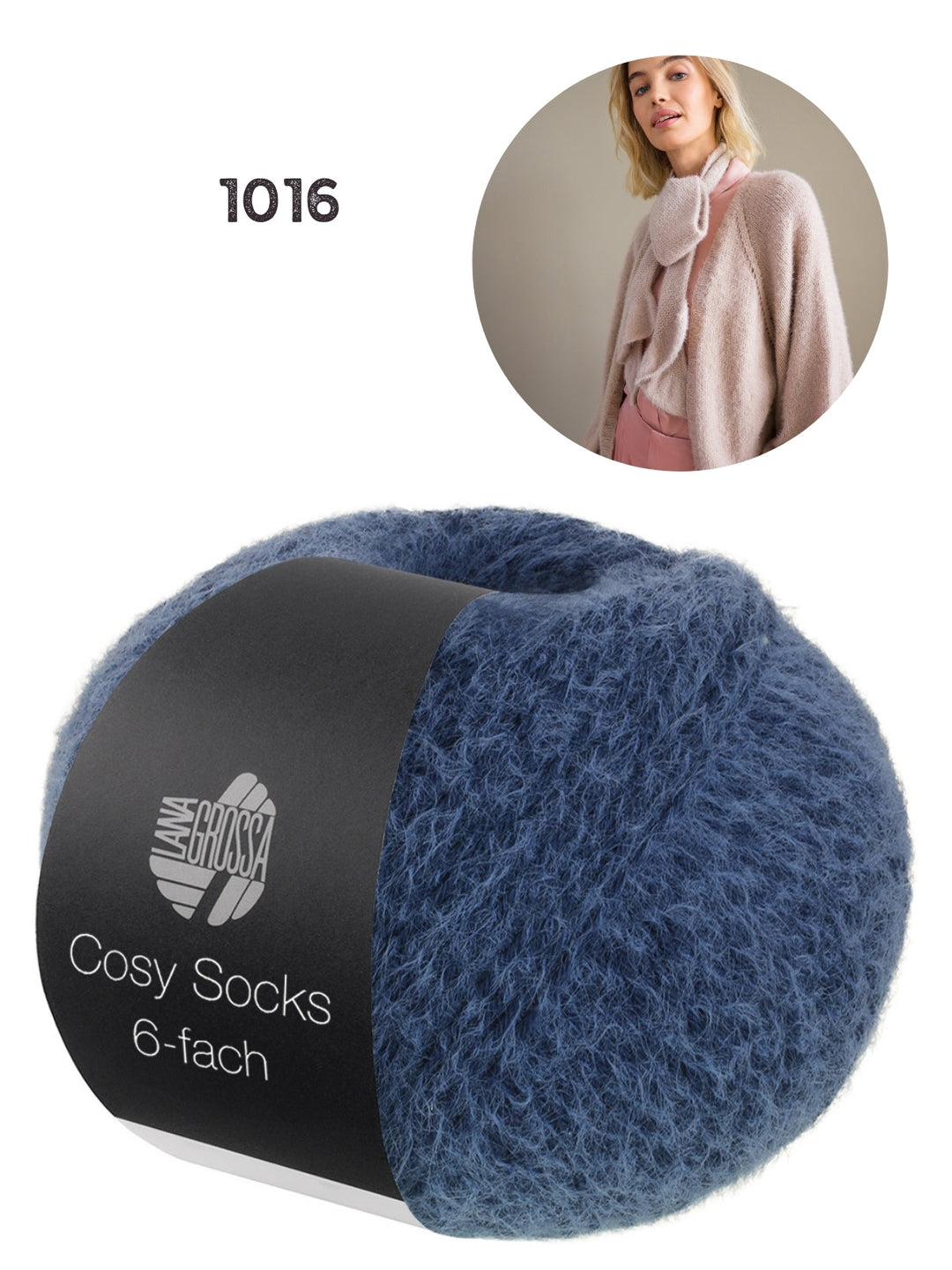 Breipakket Cosy Socks 6-fach vest kleur 1016